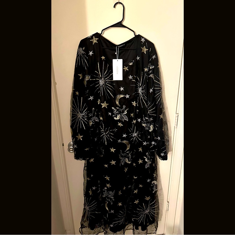 Whimsical astronomy dress
